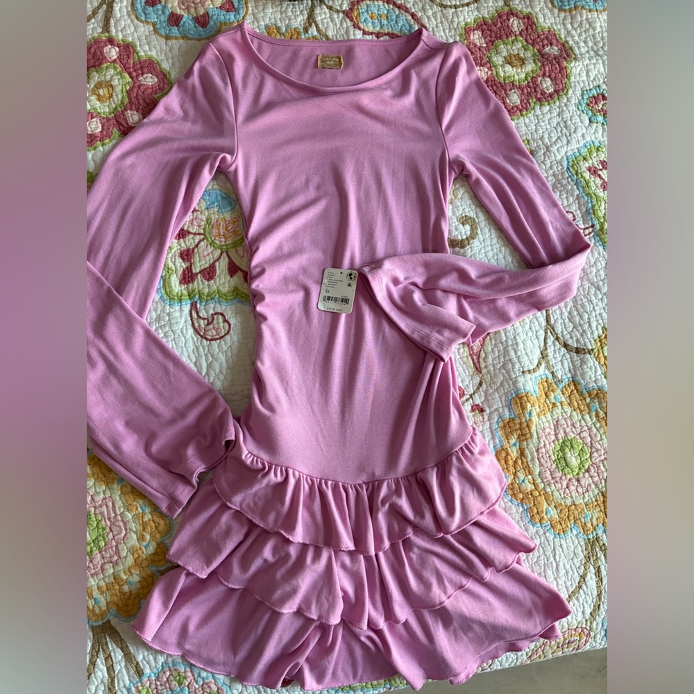 Free People Lavender Ruffle Dress